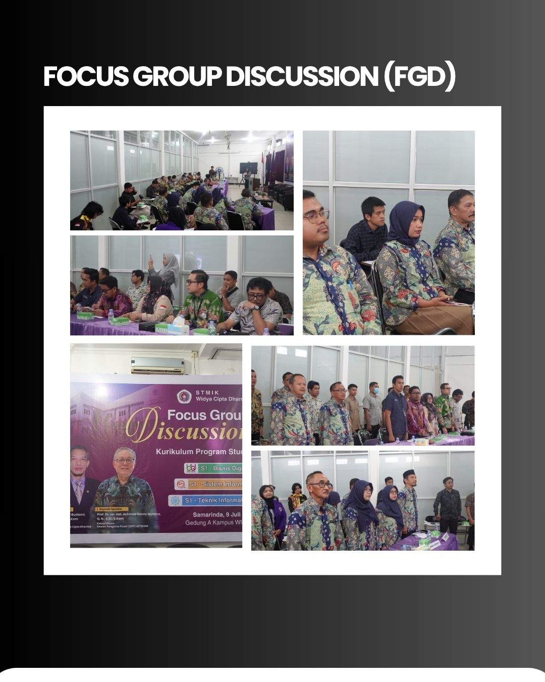 STMIK Widya Cipta Dharma Selenggarakan Focus Group Discussion Kurikulum Tiga Program Studi untuk Menjawab Tantangan Dunia Kerja